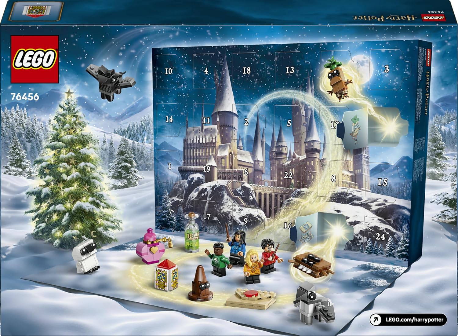 LEGO Harry Potter Advent Calendar 2025 - Christmas Toy with 24 Surprises - 8 Mini Figures in Festive Sweaters & 6 Figures - Gift for Girls and Boys from 7 Years - 76456 – Bild 11