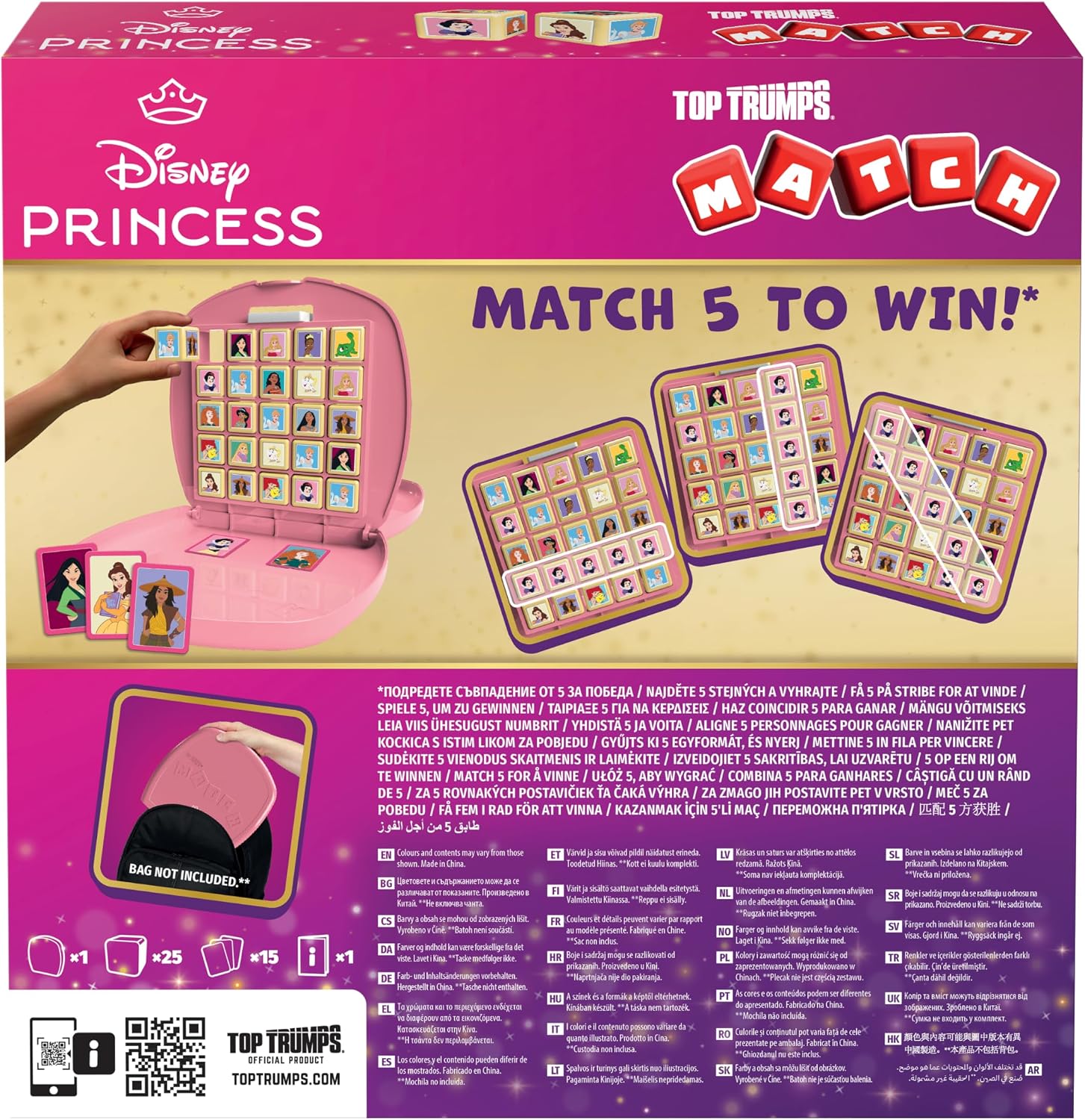 Top Trumps Disney Princesses Match - Children's Games Disney Princesses 4 Years - Logic Game for 2 Players - Strategy Games - Board Game – Bild 4