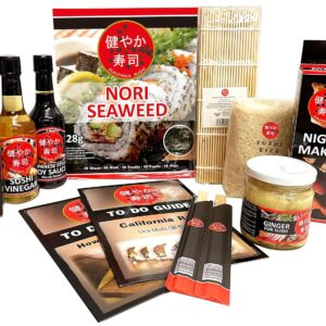 Seba Garden SUKOYAKA Sushi Maker Kit – 9-Piece Complete Sushi Set, Ideal for Trying Out or as a Gift – Multi Language To Do Guide