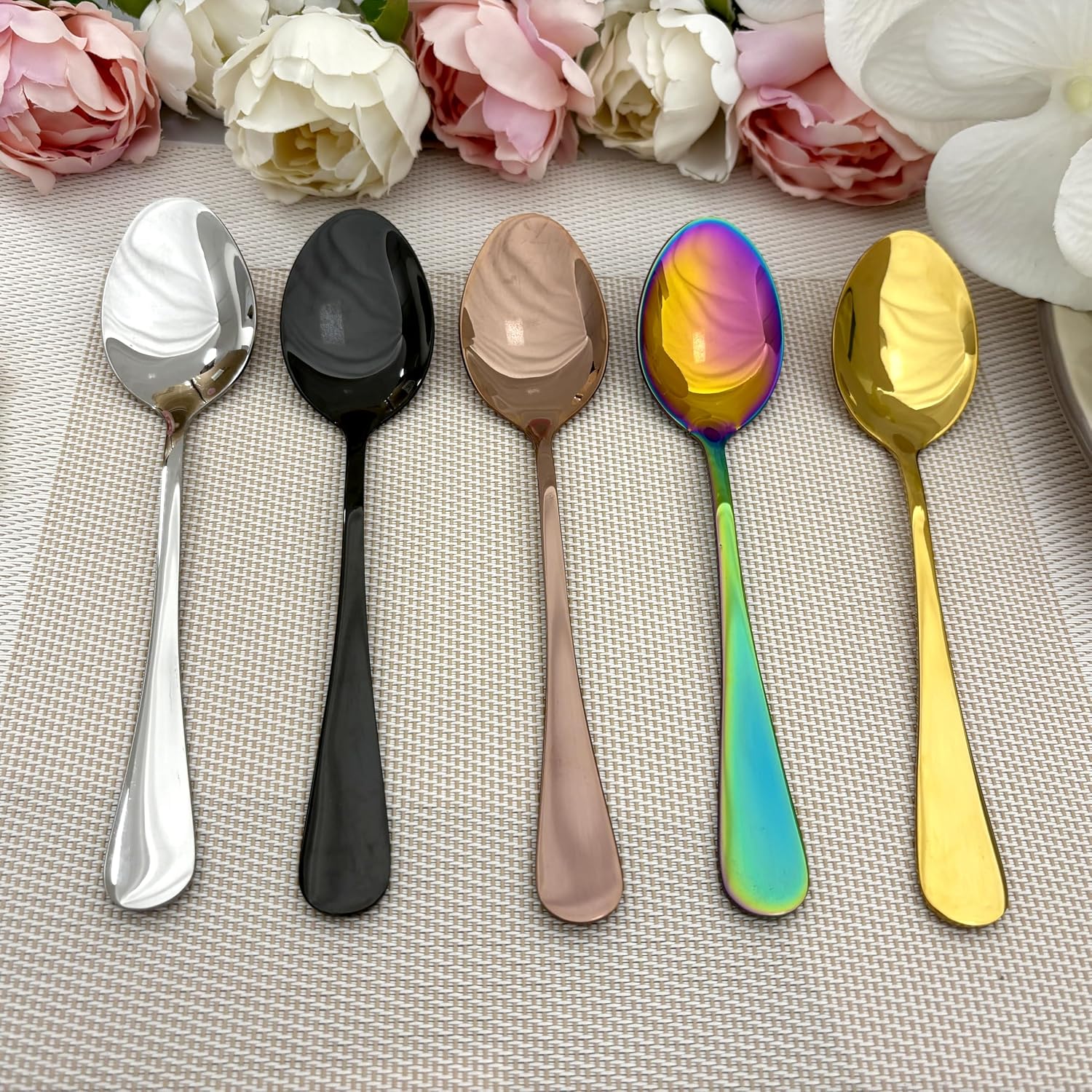 Personalised Cereal Spoon with Desired Engraving - Engraved on Spoon Head & Handle - Stainless Steel - Choice of Colours - Gift for Family – Bild 8