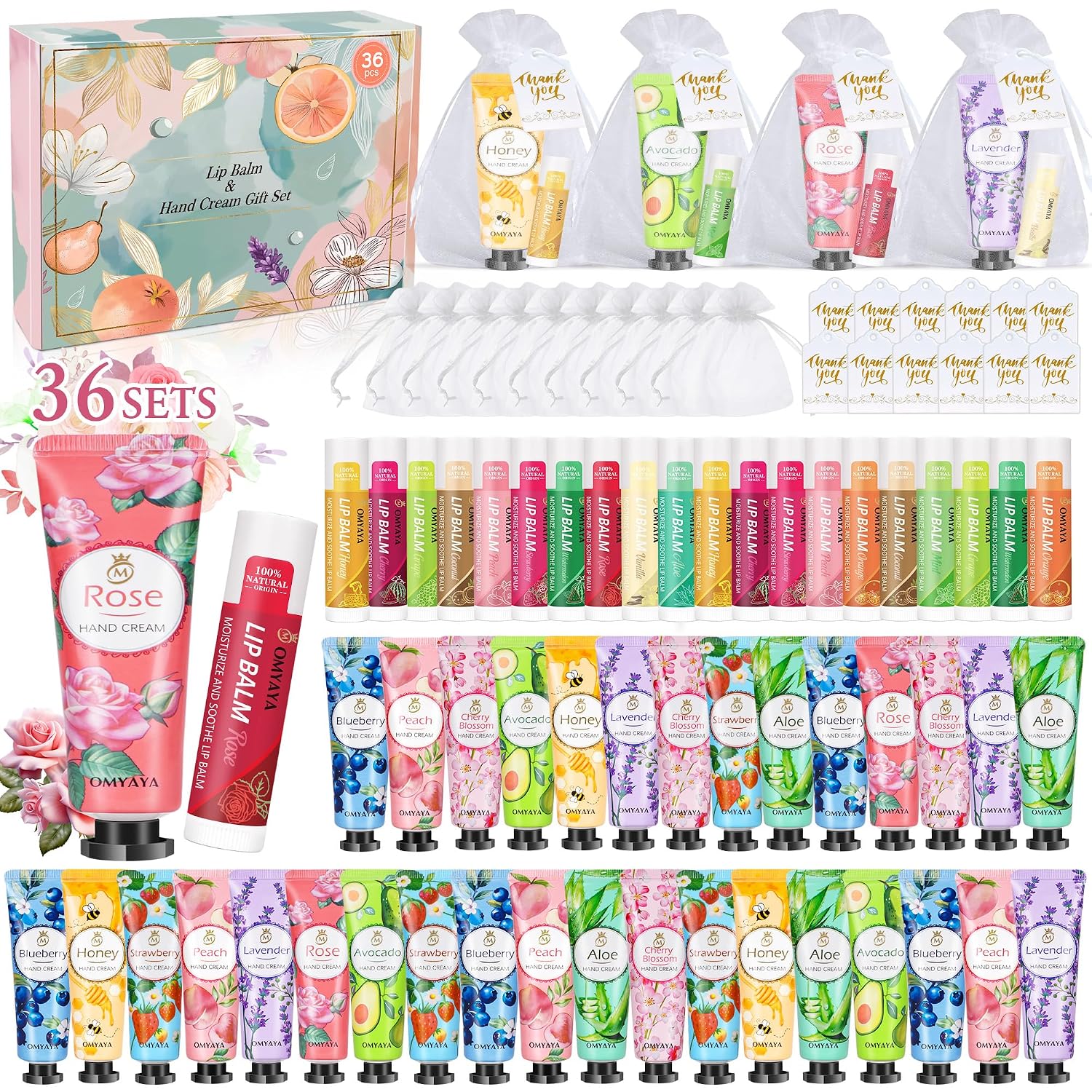 Pack of 144 Hand Cream Gift Set for Women, 36 Sets Christmas Gifts