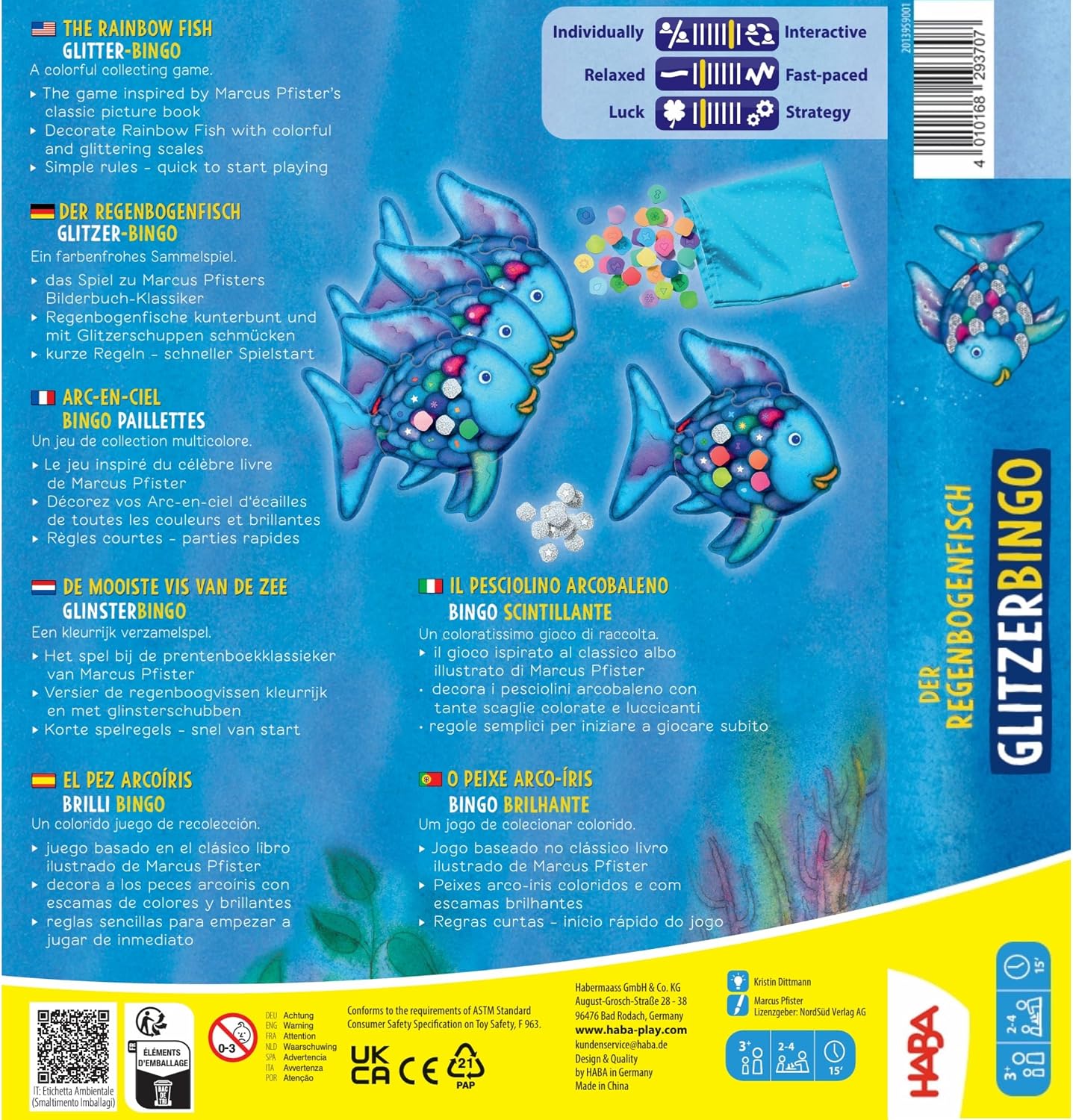 HABA Glitter Bingo The Rainbow Fish - Children's Game from 3 Years – Bild 8