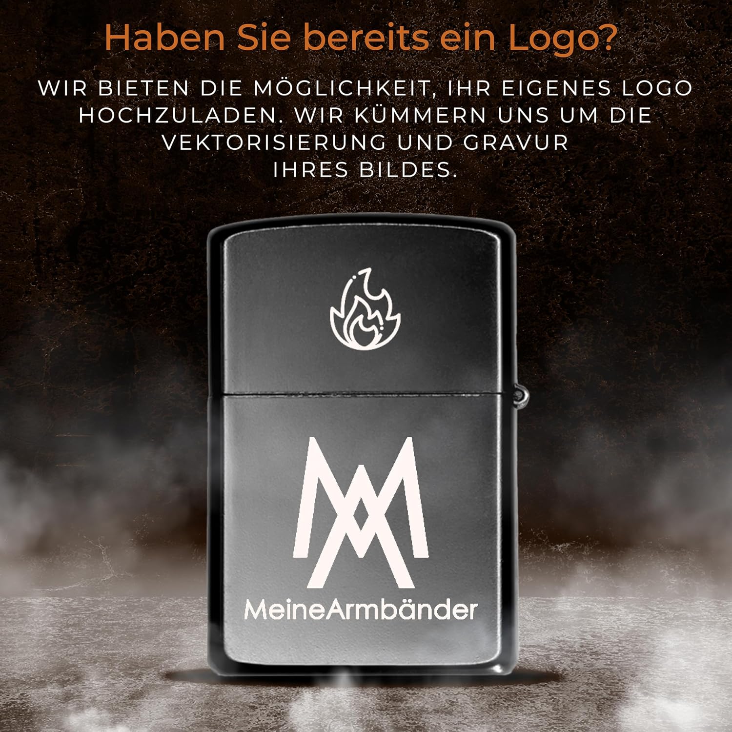 Personalised Lighter with Photo - Personalised Gift for Men - Engraved Lighter in Black/White – Bild 5