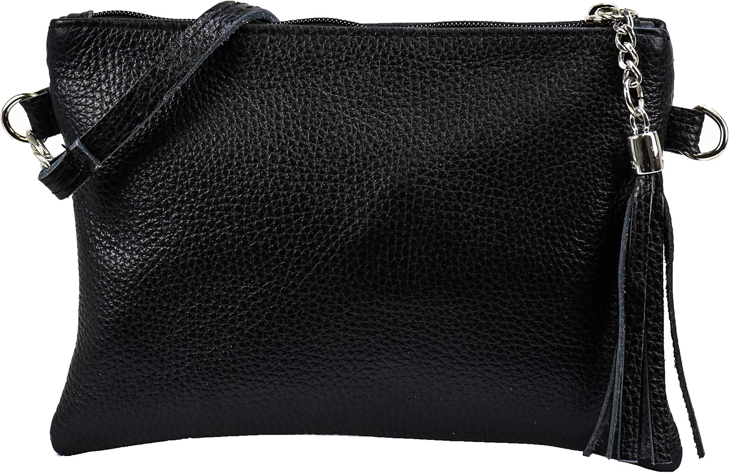 SH Leder Anny G248 Genuine Leather Shoulder Bag, Clutch Bag, Small Evening Bag, 22 x 15 cm