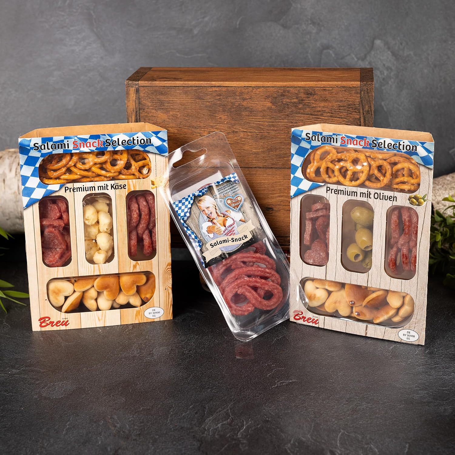 Gift box small attention, sausage gift with salami, gift with salami snacks, approx. 200 g – Bild 2