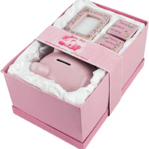 BRUBAKER My First Piggy Bank Gift Set Pink