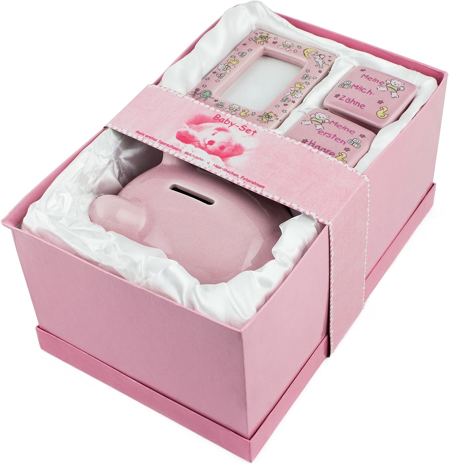 BRUBAKER My First Piggy Bank Gift Set Pink