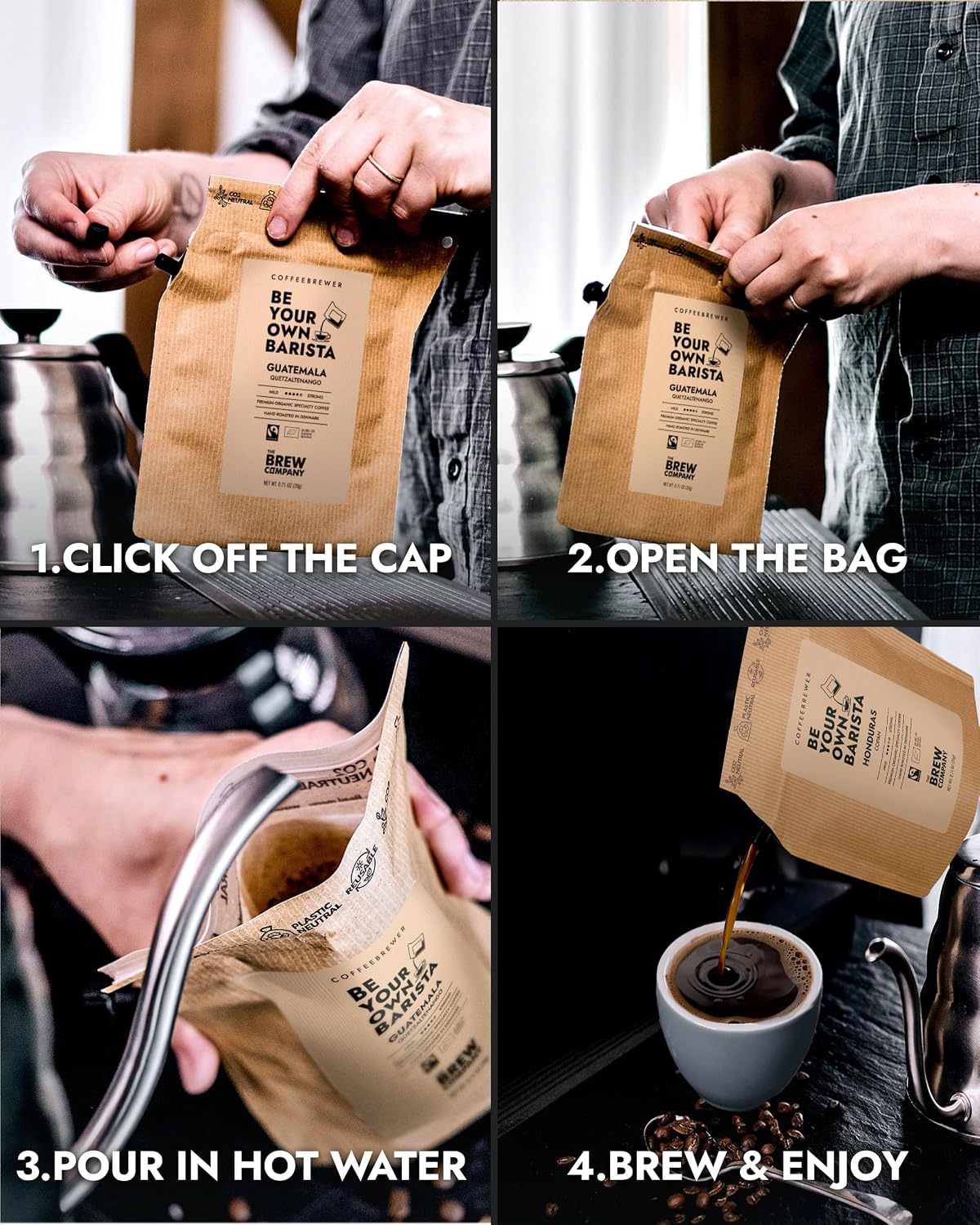Innovative Coffee Gift Set for On the Go - 3 Best Single Estate – Bild 4