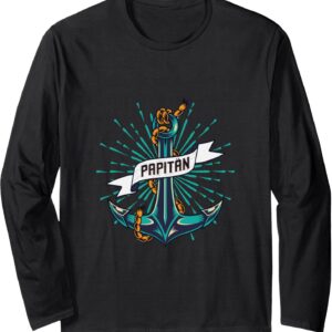 Vatertag Design für Papa oder Papi als Geschenk zum Vatertag Langarmshirt