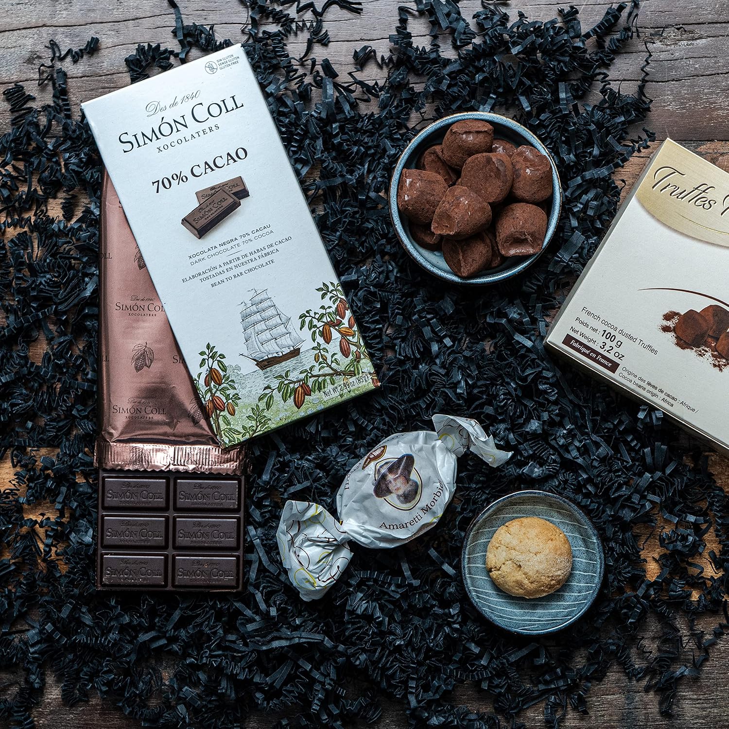 Prosecco DOC Gift Set with Chocolate Truffles and Dark Chocolate – Bild 3