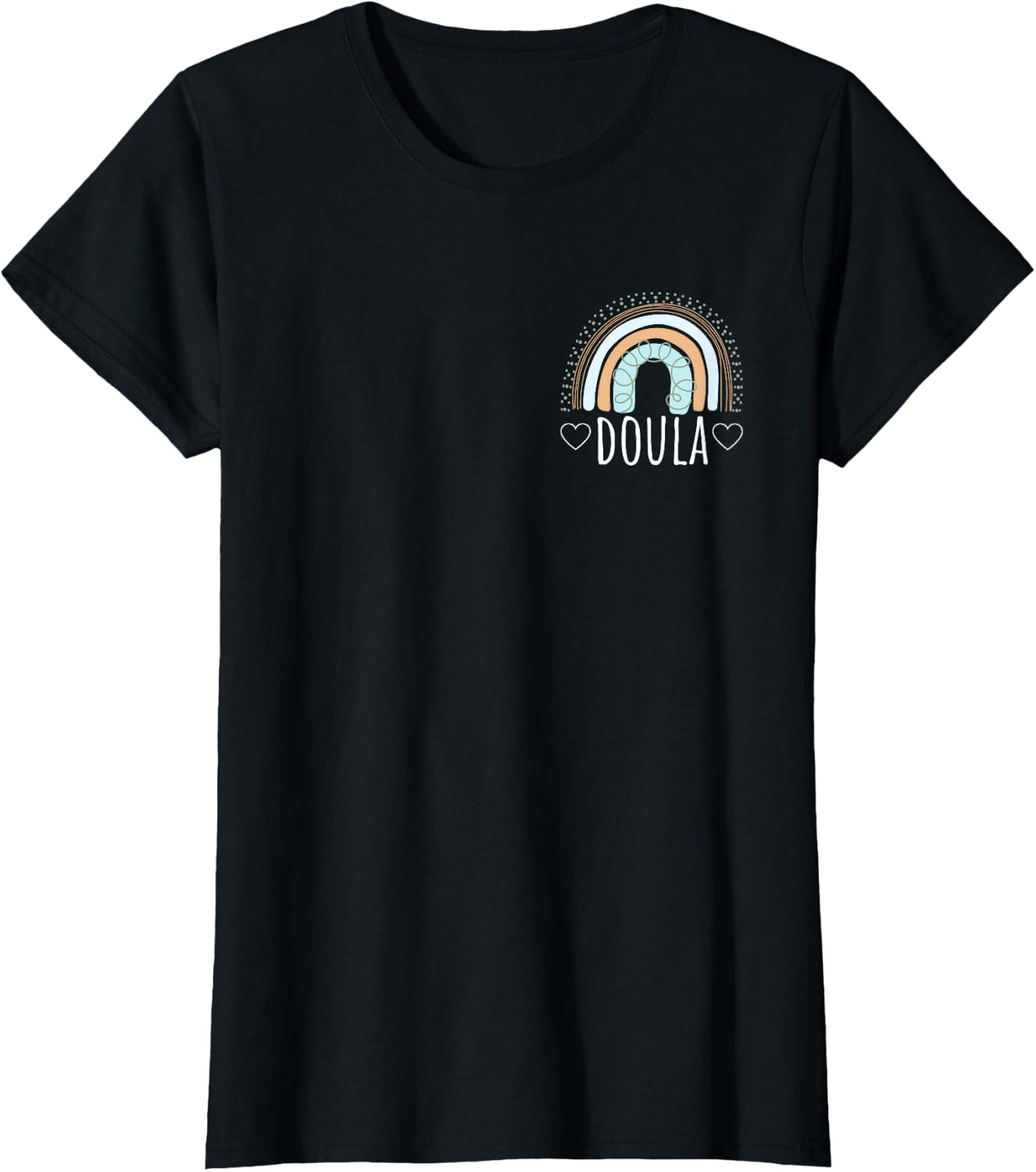 Women's Doula Monochrome Rainbow Gift Idea - Birth Doula T-Shirt