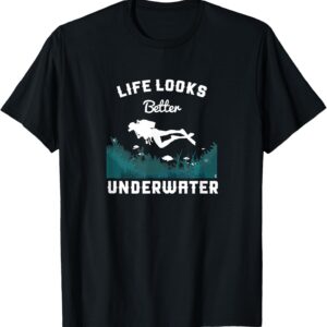 Underwater Diving Mask Scuba Diver Gift T-Shirt