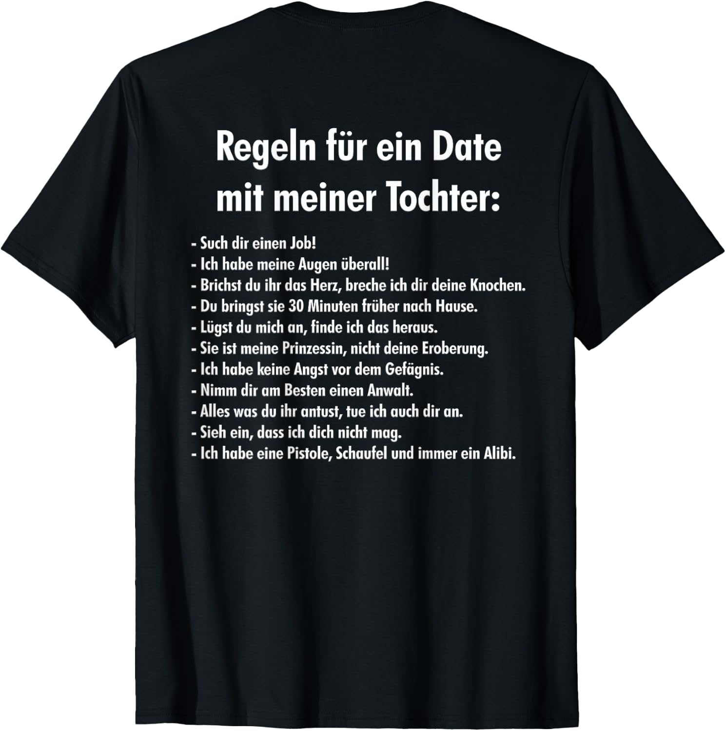 Rules for a Date with my Daughter | Father's Day Gift T-Shirt