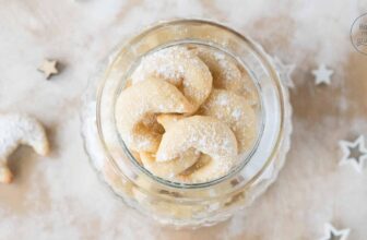Fettarme Vanillekipferl mit Joghurt – kalorienarme Plätzchen