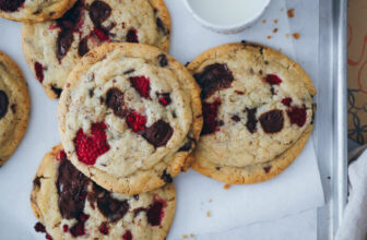 Himbeer Chocolate Chip Cookies – mein bestes Rezept |