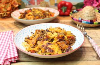 Ofengeröstetes Gemüse mit Chili-Hack – Happy Carb Rezepte