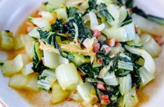 Pak Choi Pfannengemüse mit Speck