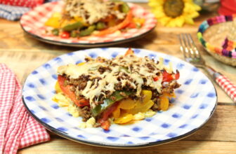 Paprikastreifen Hackonara – Happy Carb Rezepte