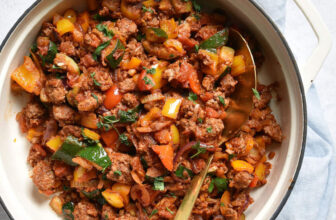 Hackfleisch-Pfanne. Mit viel Gemüse. – mix dich glücklich (Thermomix-Rezepte)