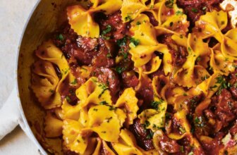 Farfalle mit Chorizo ​​und Feigen – Rezept von Mateo Zielonka