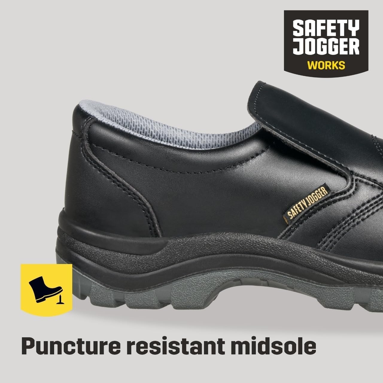 SAFETY JOGGER S3 X0600 Safety Shoes for Men and Women, Black – Bild 4