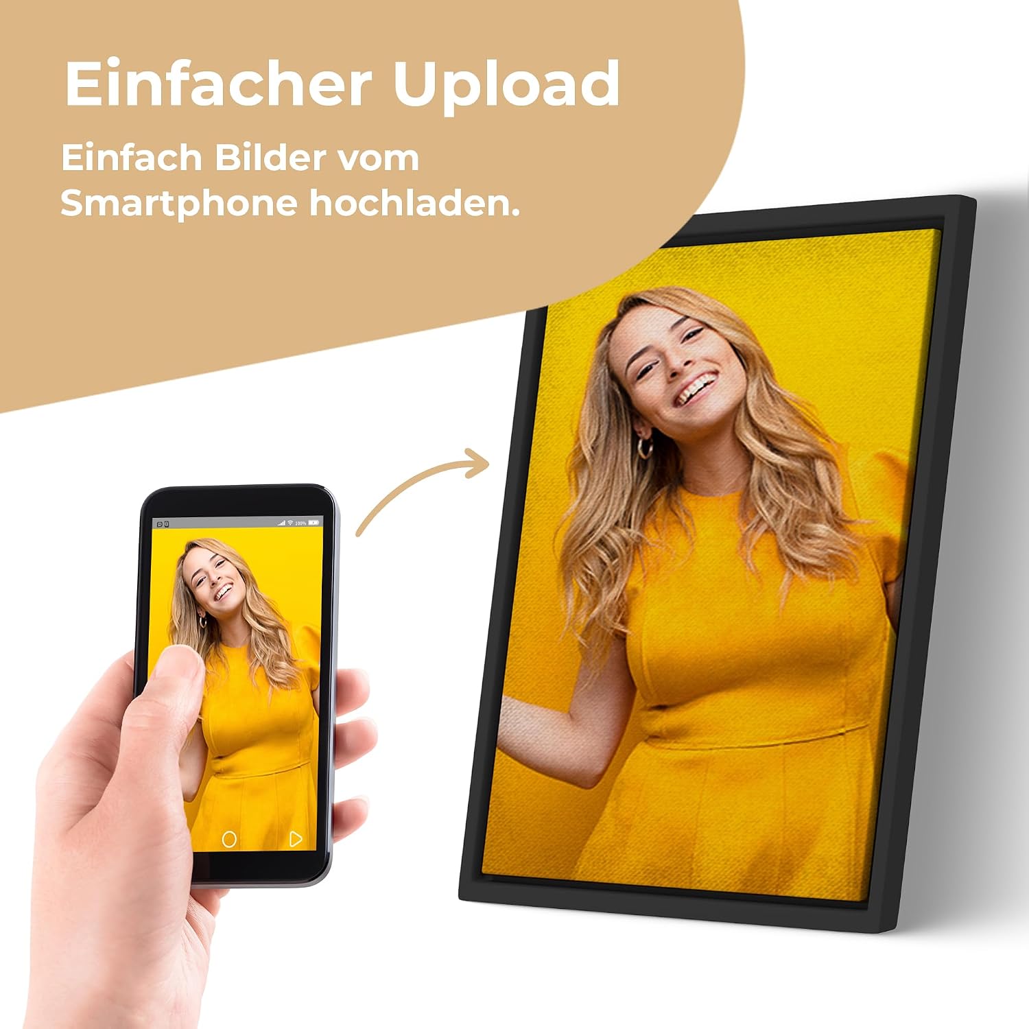 Cimpress Personalised Framed Canvas Picture 30×40cm Portrait – Bild 2