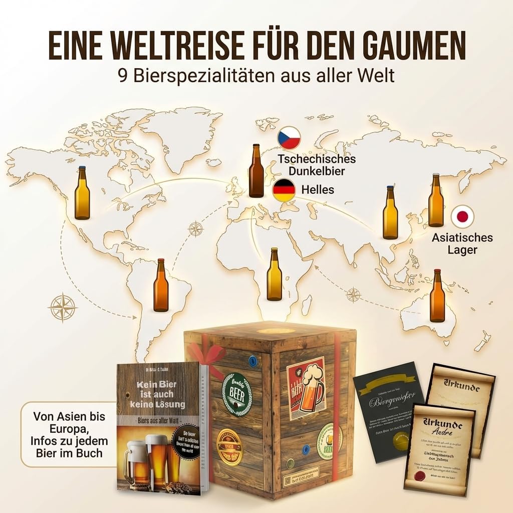 Legends 1991: The Nostalgia Gift - 9 Premium Beer Tasting + Beer Book + Assessment Sheet + Personal Certificate - For Successful Men – Bild 4