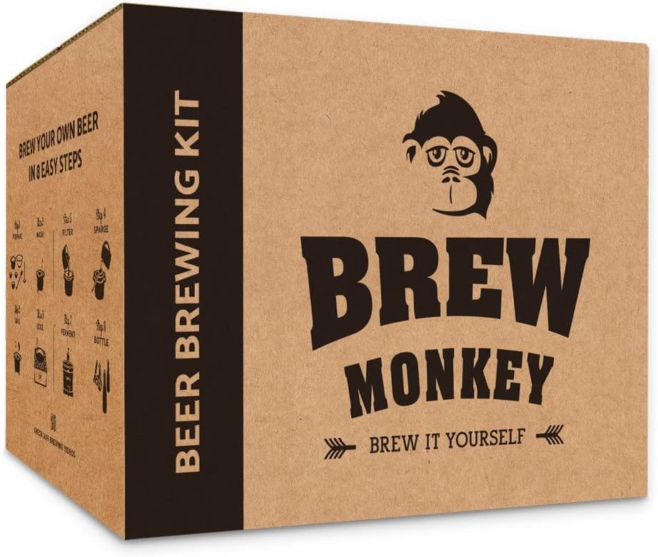 Brew Monkey Beer Brewing Set Helles | Luxe Set 5 Litres Beer | 6.4% Vol. | Beer Brewing Set | Men's Gifts | Beer Gifts for Men | Birthday Gift for Men | Gifts for Dad – Bild 11