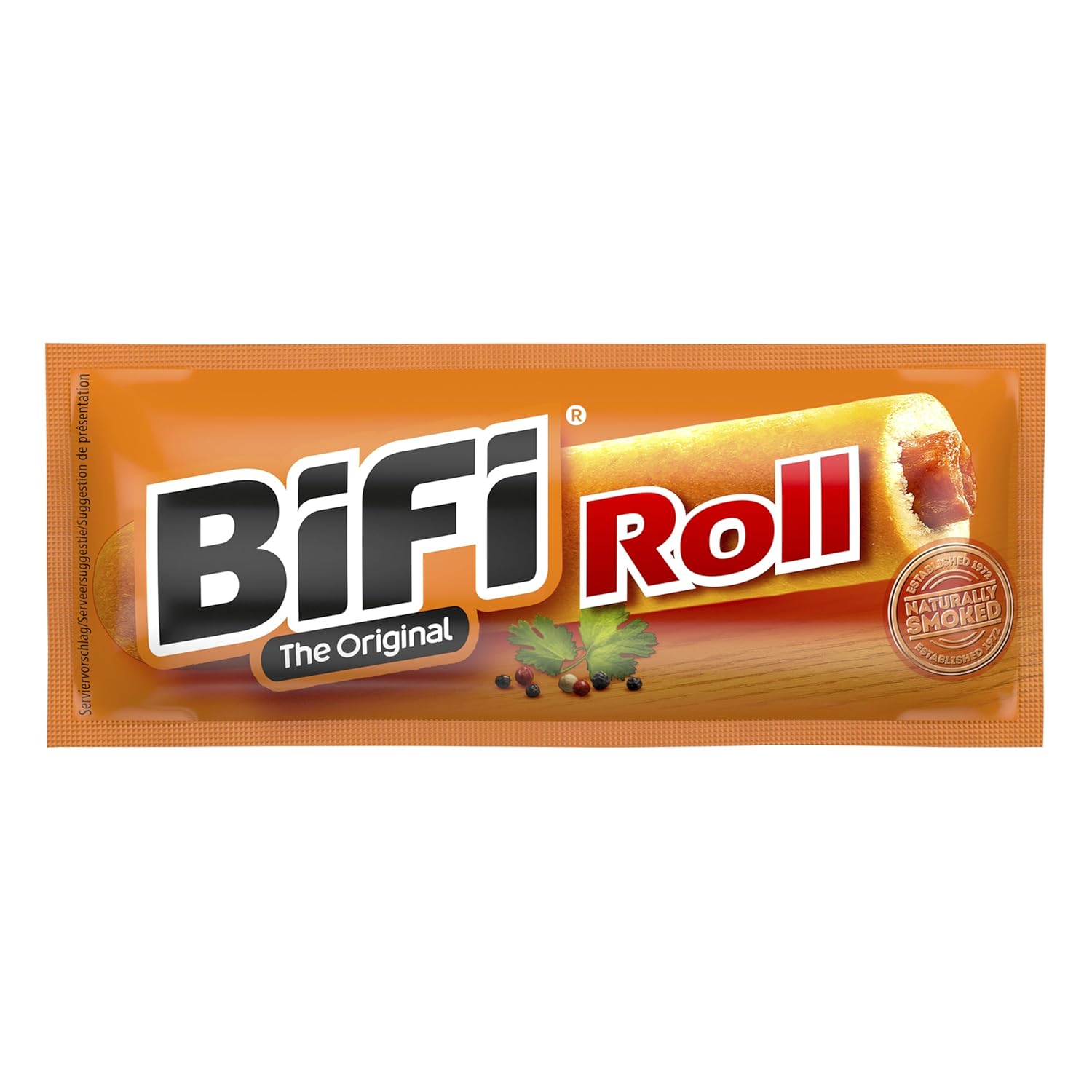 BiFi Roll - Pack of 24 (24 x 40 g) - Salami Snack in a Loose Dough - Original Sausage Snack To Go - for On the go, in the Office or Sports - with Pepper, Coriander and Garlic – Bild 2