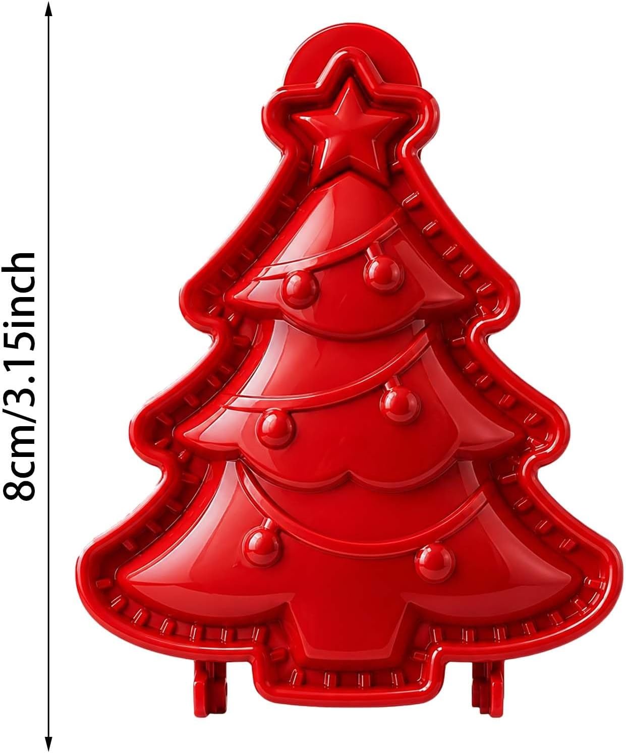 Christmas Mini Hand Pie Baking Moulds for Baking Lovers Christmas Cookie Cutters Festive Hand Cake Moulds Stainless Steel Dough Press Autumn Baking Tool Simple Pastry Maker Biscuit Mould (Christmas – Bild 2