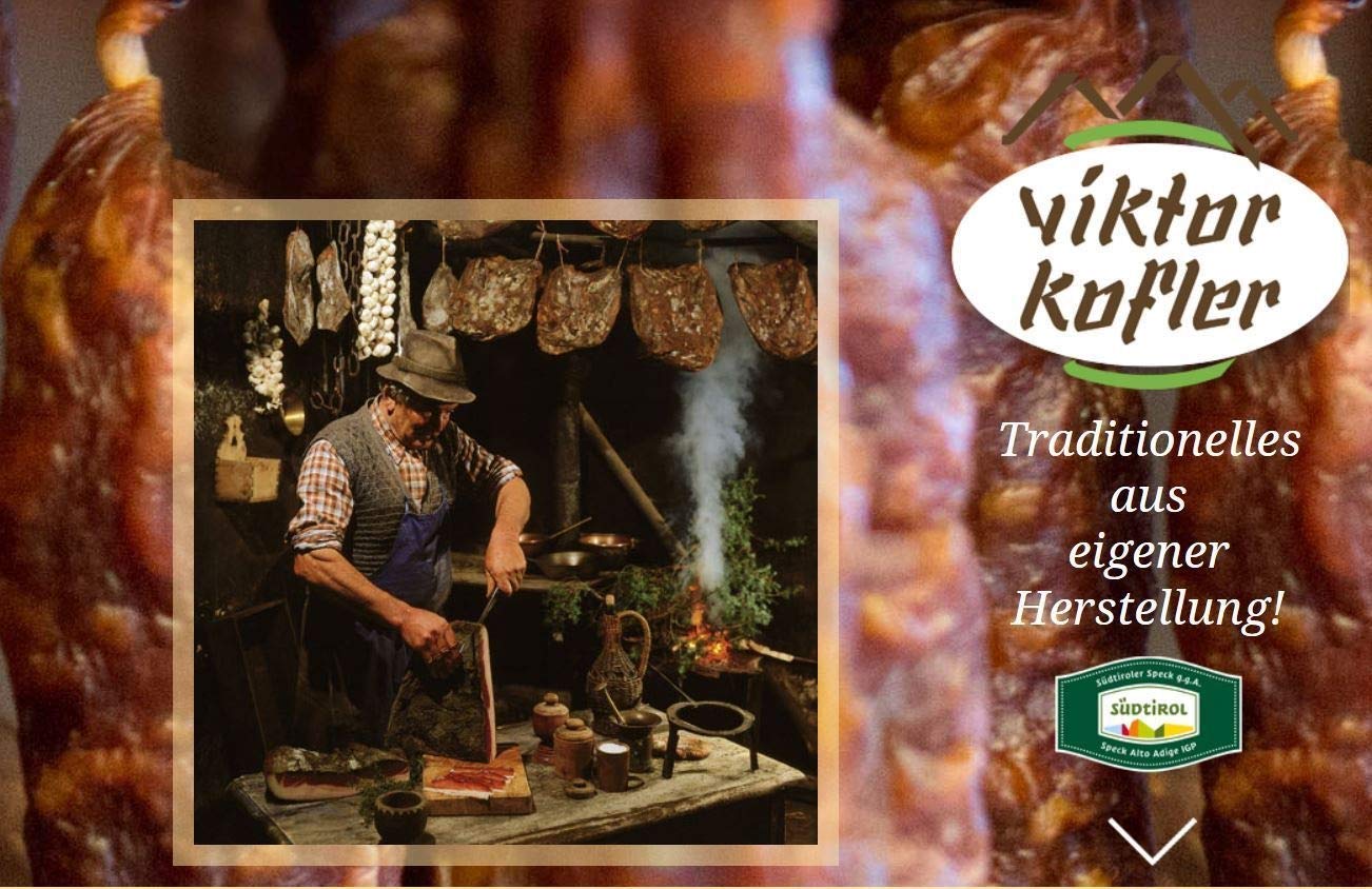 South Tyrolean Alpine Herb Ham, 300 g, Lean Ham with Herbs from South Tyrol, Bacon Specialty by Viktor Kofler/Lana – Bild 3