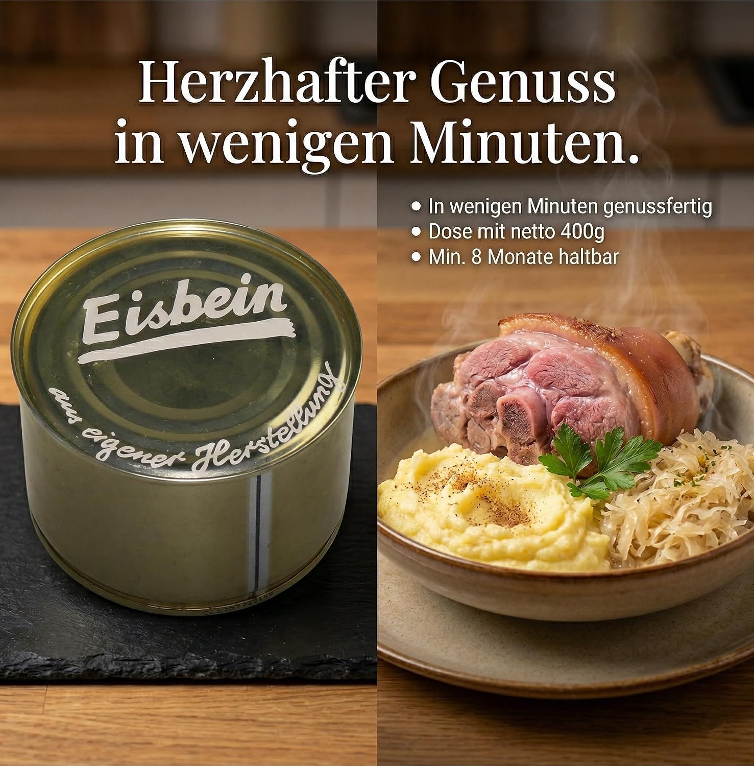 Black Forest butcher: canned sausage Eisbein 400g – Bild 2