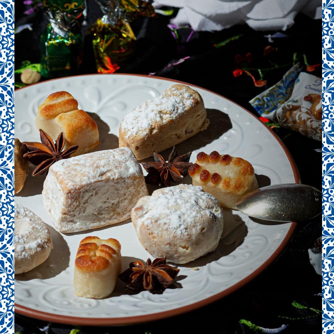DOÑA JIMENA Premium Quality Puff Pastry Cookies with Icing Sugar, Typical Christmas Pastry, Handmade Recipe 400g – Bild 7
