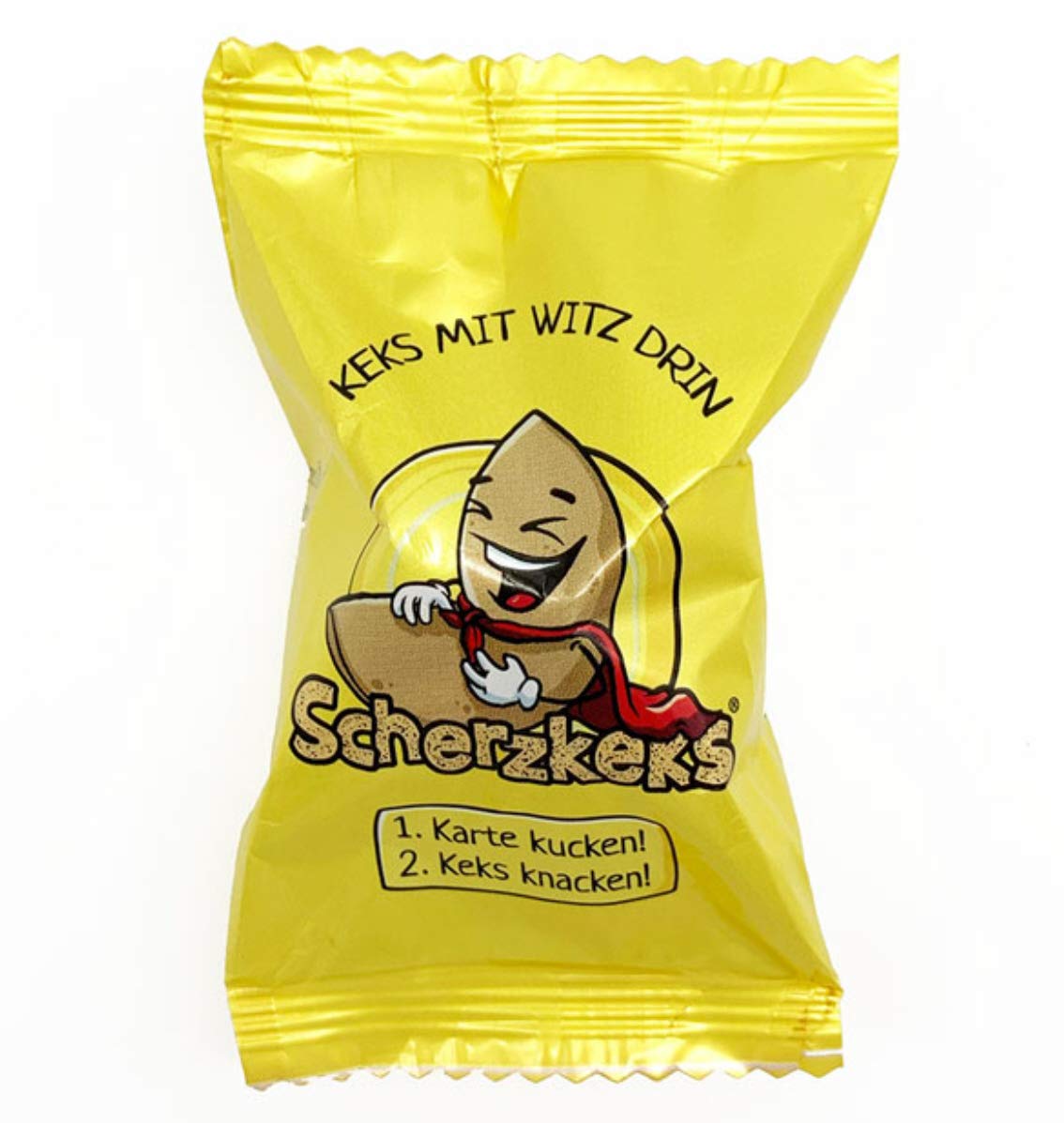 Scherzkeks Box of 5 Biscuits with Joke Question and Answer in Lucky Biscuit, Funny Gift Idea Made in Germany, for Birthdays, JGA, Family Celebrations, Christmas, New Year's Eve – Bild 2