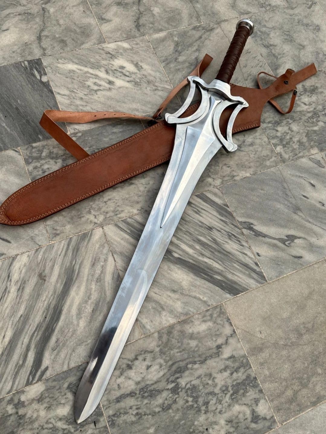 38" He-Man Power Replica - 30" Steel Blade, Leather Wrapped Handle – Bild 4
