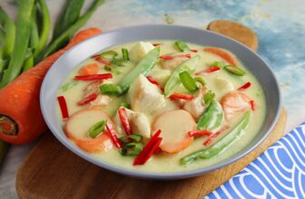 Fischcurry mit buntem Gemüse – Rezept