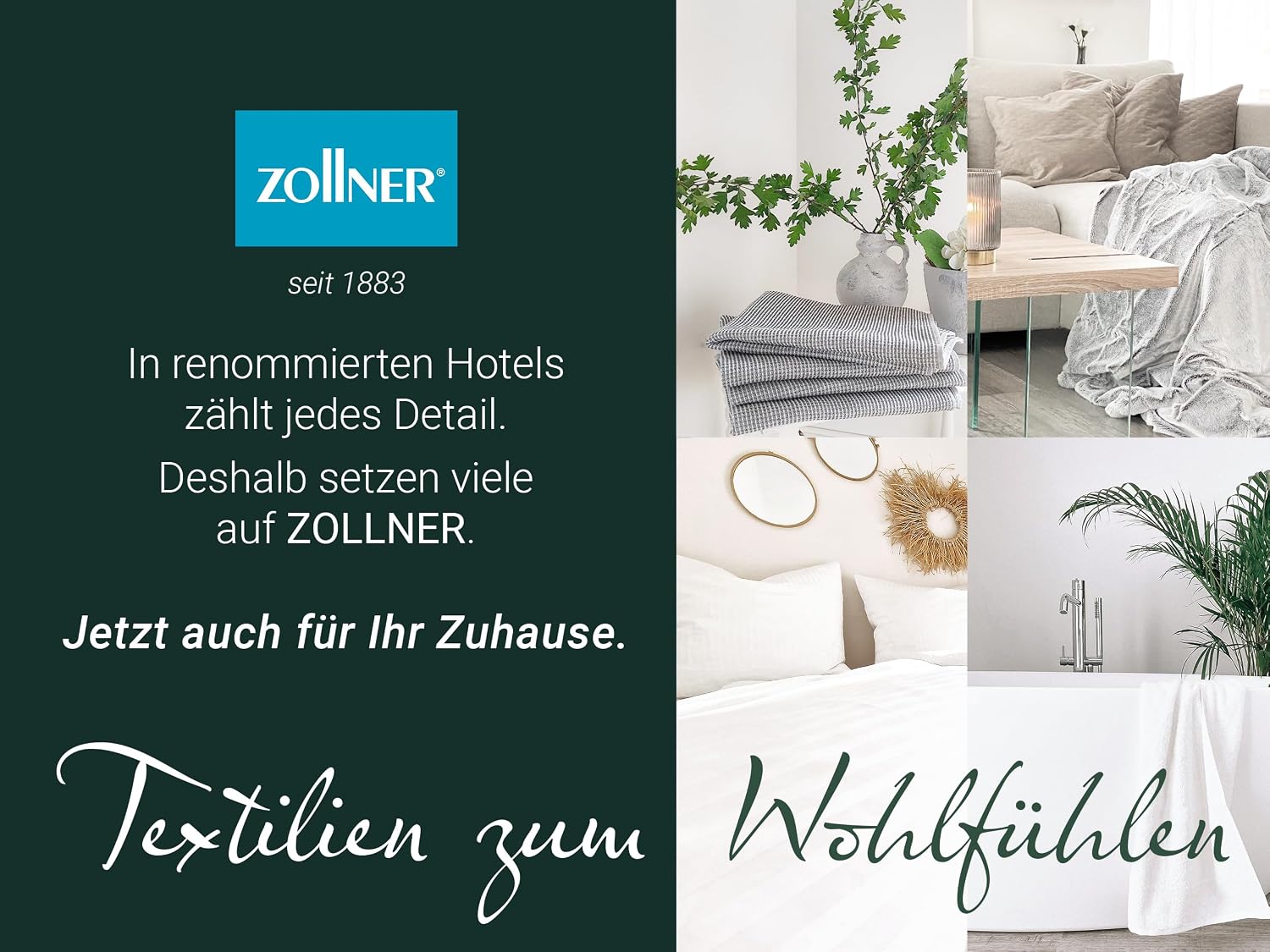 Zollner Cuddly Blanket in 130 x 170 cm - Cuddly and Durable Fleece Blanket - Washable up to 95 °C - High-Quality Edging Band - Anti-Static - Polyester - in Sand - Oeko Tex® Certified – Bild 7