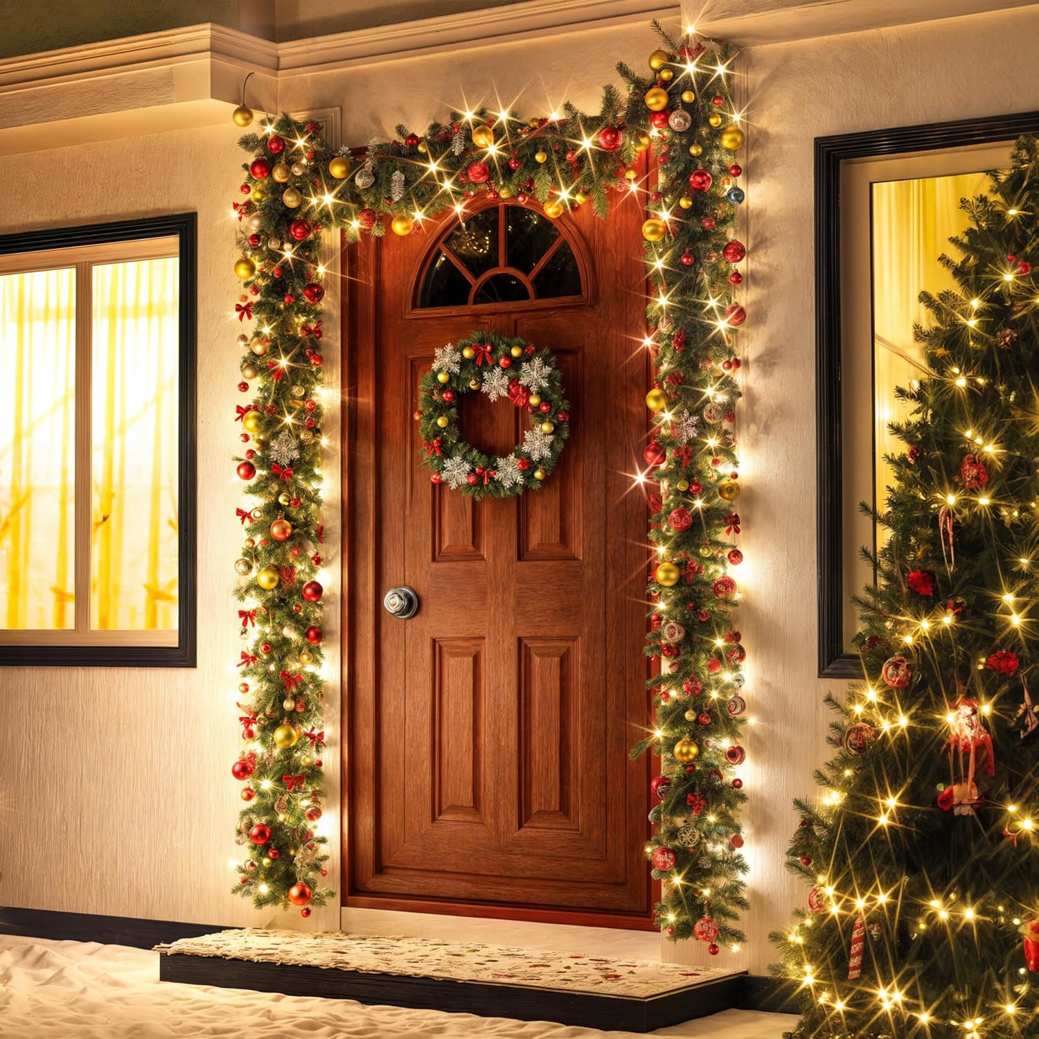 CASARIA Christmas Garland with Lighting Decoration 5 m 80 LEDs – Bild 8