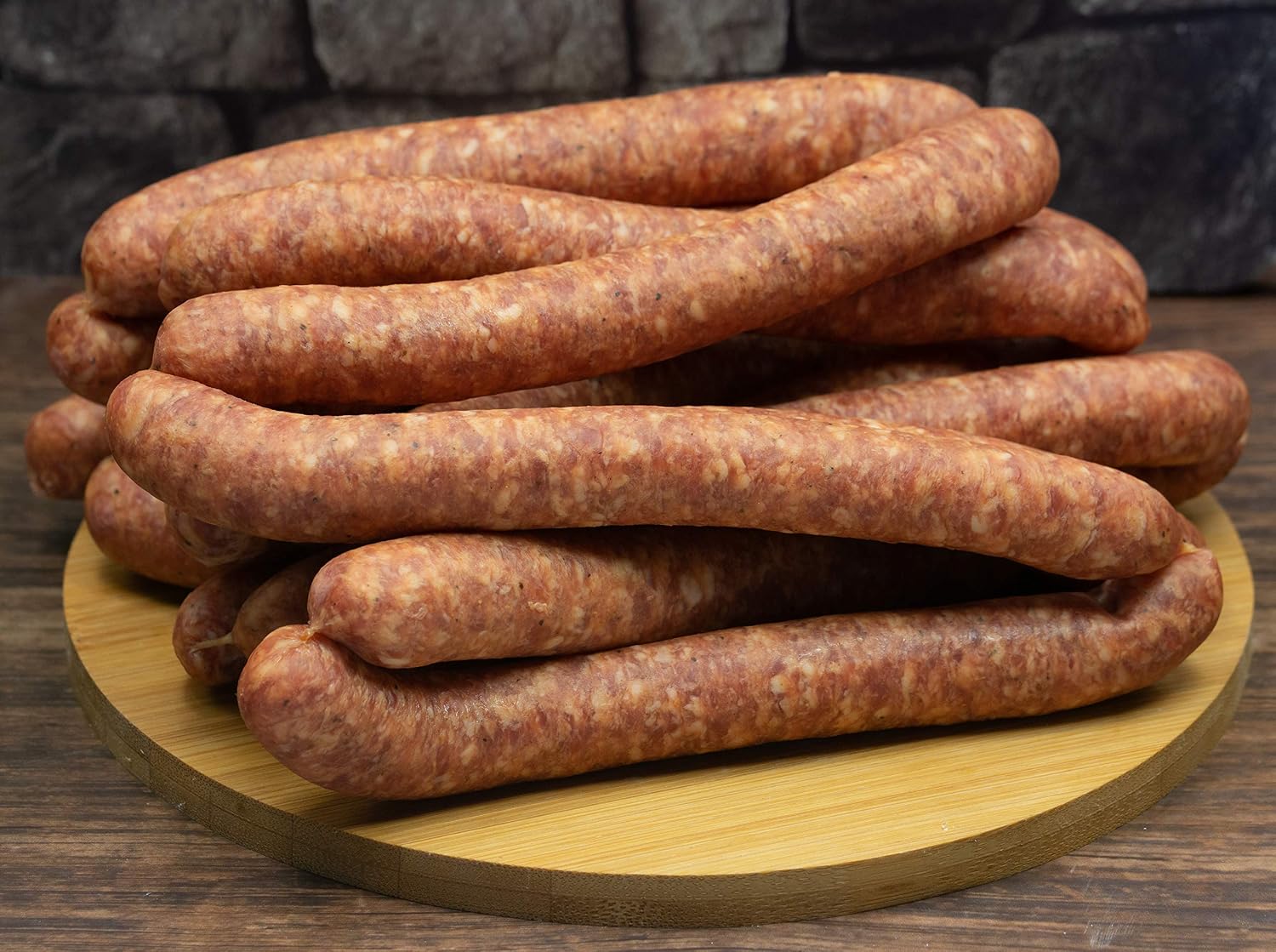 Food-United Baden-Württemberg Sausage 2.4 kg Approx. 40 Pieces Also Known as Cracker Pork Cracker Snack Sausage Ideal Hand Sausage for Raw Eating – Bild 2