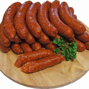 Chilli Sausage, Cracker, Chili Cracker, Chilli Pepper, Snack Sausage, Chilli Sausages, Premium Smoked Mead Sausage, 10 x 55 g