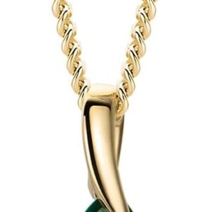 MIORE Jewellery Women's 18 K Gold-Plated Silver Chain/Chain with Pendant 9 K 375 Yellow Gold/White Gold, Gemstone Necklace with Sapphire/Ruby/Emerald/Topaz/Amethyst Necklace for Women in High-Quality