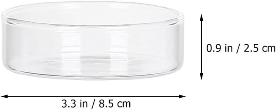 SHINEOFI Kleiner Glas Dessertteller 2 Stück aus Glas für Halloween Party – Bild 2