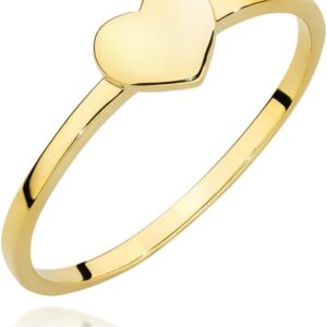 MARKO Women's Ring Heart 333 Gold Real Gold Ring Women's Gold Jewellery Ring