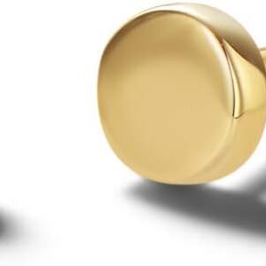 14 Carat 585 White/Yellow/Rose Gold Earrings Studs, Mini Round Earrings Jewellery for Women Girls, Diameter 4 mm, Weight: 0.4 g