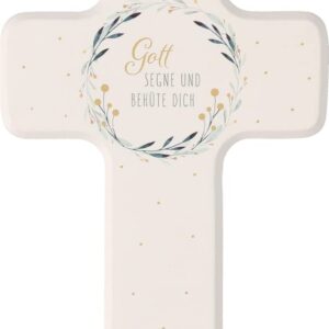 Gott segne und behüte dich: Kinderholzkreuz