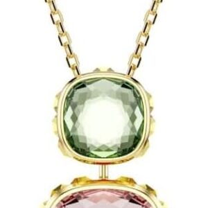 Swarovski Chroma Kollektion, Kissenform-Schliff, Mehrfarbig, Goldfarben plattiert