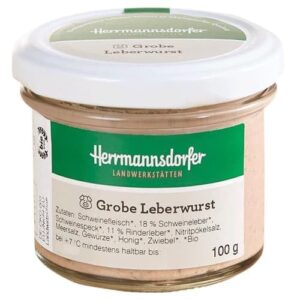 Herrmannsdorfer Organic Coarse Liver Sausage (0.1 kg)