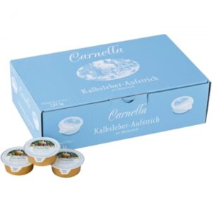 Carnella Calf Liver Spread Portions – 60 x 24g – Fine Calf Liver Cream in Single Portions – Spread Delicate & Savoury – Ideal for Breakfast, Snack & Catering