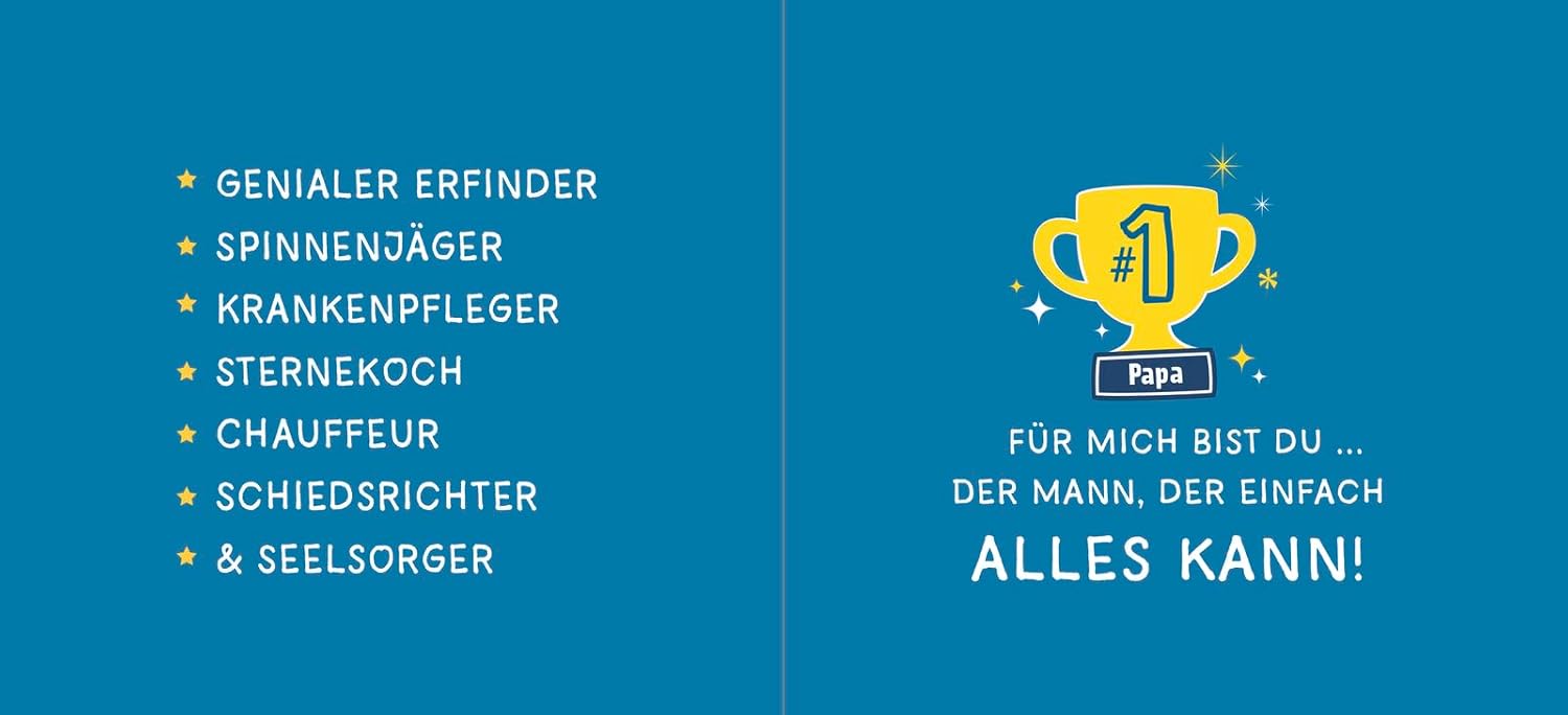 Für den besten Papa der Welt: Liebevolles Mini-Geschenkbuch für tolle Väter - das perfekte Geschenk zum Vatertag – Bild 4
