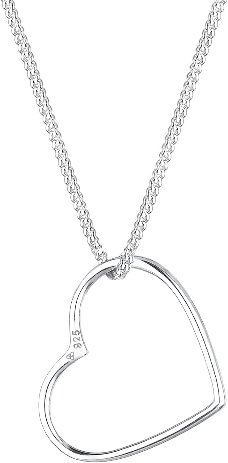 Elli Necklace Women’s Heart Pendant Basic in 925 Sterling Silver – Bild 4
